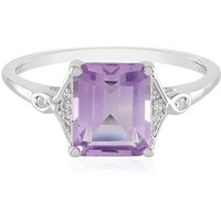 Lavendel-Amethyst-Silberring Lavendel-Amethyst-Silberring
