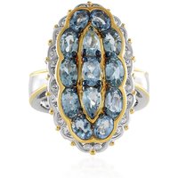 Tansania-Aquamarin-Silberring (Gems en Vogue) Tansania-Aquamarin-Silberring (Gems en Vogue)