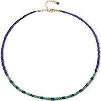 Edelstein-Silberhalskette Edelstein-Silberhalskette