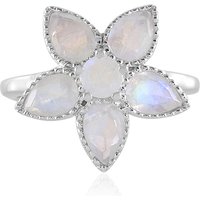 Regenbogen-Mondstein-Silberring Regenbogen-Mondstein-Silberring