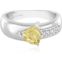 Gelber Fluorit-Silberring Gelber Fluorit-Silberring