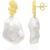 Süßwasserzuchtperlen-Silberohrringe (TPC) Süßwasserzuchtperlen-Silberohrringe (TPC)