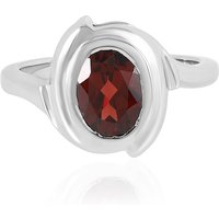 Mosambik-Granat-Silberring Mosambik-Granat-Silberring