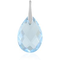 Himmelblauer Topas-Platinanhänger Himmelblauer Topas-Platinanhänger