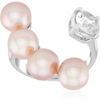 Purpurfarbene Ming-Perlen-Silberring (TPC) Purpurfarbene Ming-Perlen-Silberring (TPC)