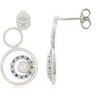 Zirkon-Silberohrringe Zirkon-Silberohrringe