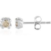SI2 Schokoladen-Brillant-Platinohrringe SI2 Schokoladen-Brillant-Platinohrringe