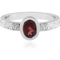 Mosambik-Granat-Silberring Mosambik-Granat-Silberring
