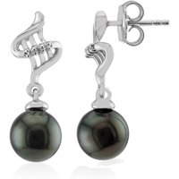 Tahitiperlen-Silberohrringe (TPC) Tahitiperlen-Silberohrringe (TPC)