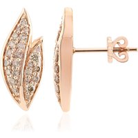 SI1 Argyle-Rose de France-Brillant-Goldohrringe (Annette) SI1 Argyle-Rose de France-Brillant-Goldohrringe (Annette)