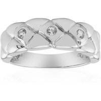 Weißer Topas-Silberring Weißer Topas-Silberring