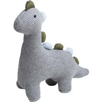 tranquillo Kuscheltier "DINO" aus Bio-Baumwolle, grau