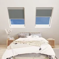 Smouldering Charcoal Blackout Rooflite Blinds Polyester