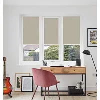 Luna Taupe 25mm Perfect Fit Pleated Blinds Polyester