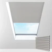 Ash Dimout Electric Thermal Cellular Pleated Skylight Blinds Cellular