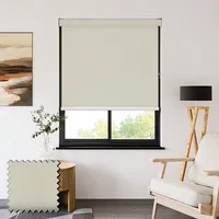 Pvc Blackout Champagne Wipe Clean Roller Shades