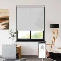 Filtra 3% Grey-white Screen Battery Powered Electric Roller Blinds