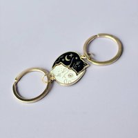 Yin Yang Cat Keyring Set Gift For Couples Or Besties