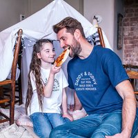 Personalised Daddy And Me T Shirt Set