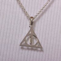 Official Harry Potter Sterling Silver Deathly Hallows Necklace