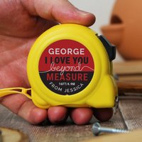 Love You Beyond Measures Personalised Tape Measure