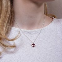 Official Harry Potter Sterling Silver Love Potion Necklace With Crystals