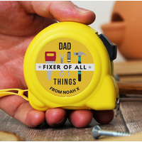 Personalised Fixer Of All Things Tape Measure
