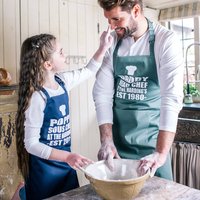 Personalised Daddy And Me Apron Set