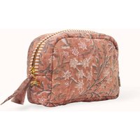 Jasmine Jaal Hand Block Printed Quilted Makeup Bag