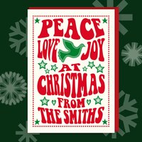 Personalised Retro Christmas Card. Peace, Love And Joy At Christmas. Pack Of Ten