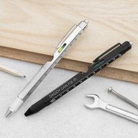 Personalised Spirit Level Multitool Pen With LED Torch