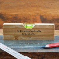 Wooden Spirit Level Bottle Opener 'A Bit Wonky…' | Fathers Day | Gift Box | Engraved Gift | Gift For Him