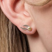Official Harry Potter Sterling Silver Golden Snitch Stud Earrings