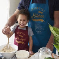 Personalised Twinning Daddy And Me Set Of Aprons