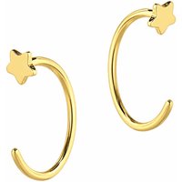 Dianty 18ct Gold Star Plated Pull Through Earrings