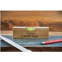 Wooden Spirit Level Bottle Opener 'Worlds Best Dad' | Fathers Day | Gift Box | Gift For Dad | Engraved Gift
