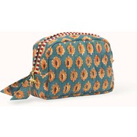 Gems Of Jaipur Hand Block Printed Quilted Makeup Bag