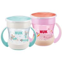 NUK Mini Magic Cup 2er Pack rosa/türkis