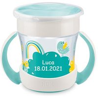 Mini Magic Cup 160ml mit Gravur (inkl. Deckel) türkis