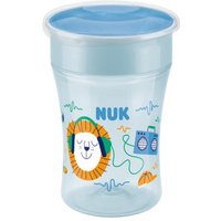NUK Magic Cup 230ml mit Trinkrand und Deckel hellblau