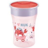 NUK Magic Cup 230ml mit Trinkrand und Deckel rot