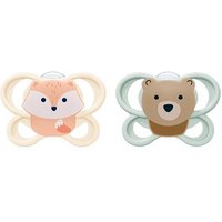 NUK Perfect Match Air Silikon-Schnuller 0-6 Monate grün/orange