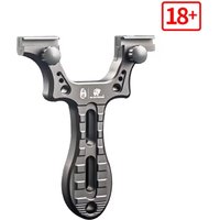 HX OUTDOORS EDC-079B Aluminum Alloy Slingshot with Quick-Clamp, Pre-Drilled Sight Slots