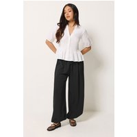 Pixiegirl Petite Women's Black Crepe Balloon Trousers Size Petite > 8