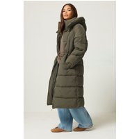 Pixiegirl Petite Women's Chocolate Brown Midi Padded Coat Size 10