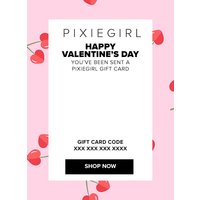 Pixiegirl £10 £150 Online Gift Card Valentine's Day Size GIFT0PGV001