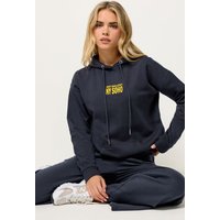 Pixiegirl Petite Women's Navy Blue Back Slogan Hoodie Size 12