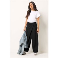 Pixiegirl Petite Women's Black Jersey Wrap Wide Leg Trousers Size Petite > 10