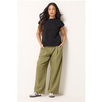 Pixiegirl Petite Women's Sage Green Wide Leg Trousers Size Petite > 16