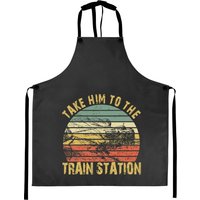 Take Him To The Train Station Aprons